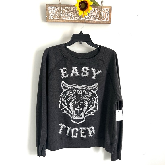 🌟RECYCLED KARMA Easy Tiger Vintage Sweatshirt-Size Small - Picture 3 of 8